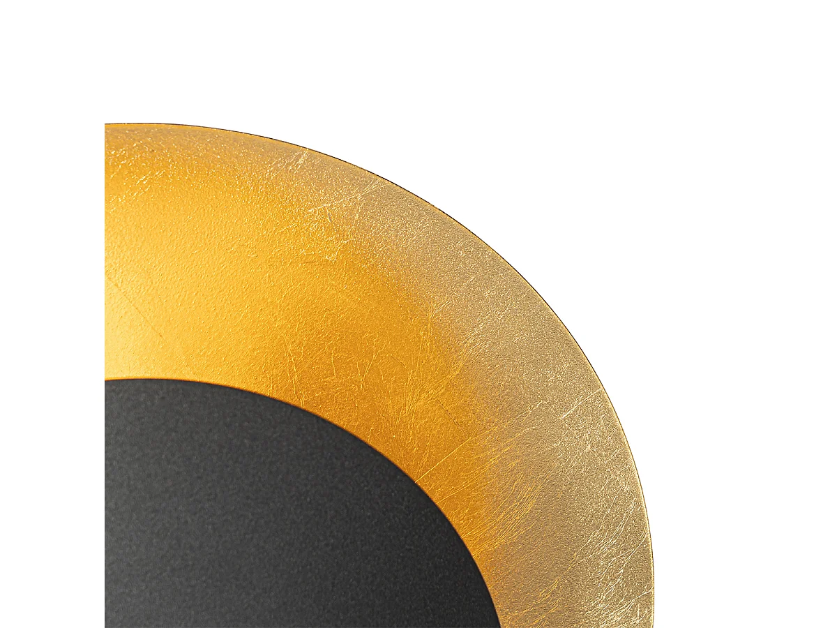 Lampadaire Art Déco noir avec or - Emilienne