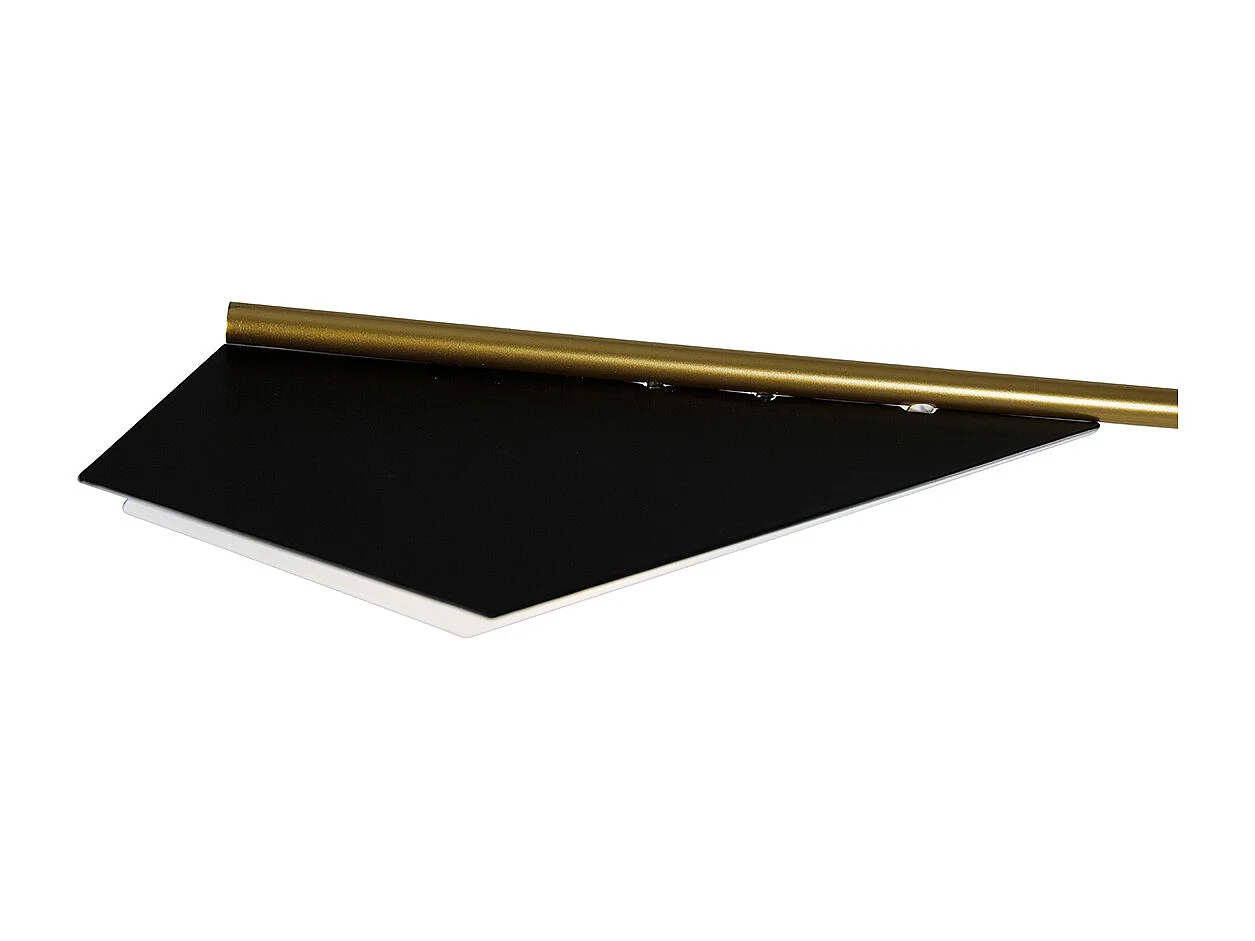 Lampadaire design noir avec or 3 lumières - Sinem