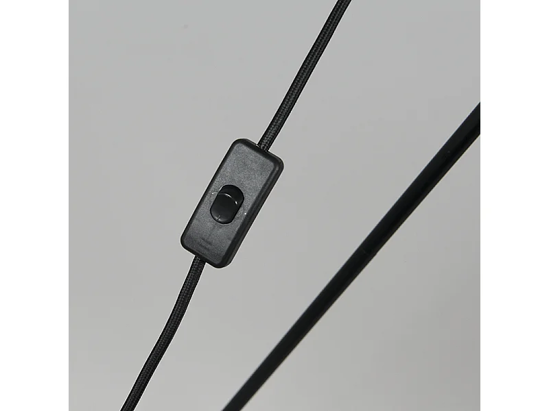 Lampadaire industriel trépied noir avec or - Magna Basic 25