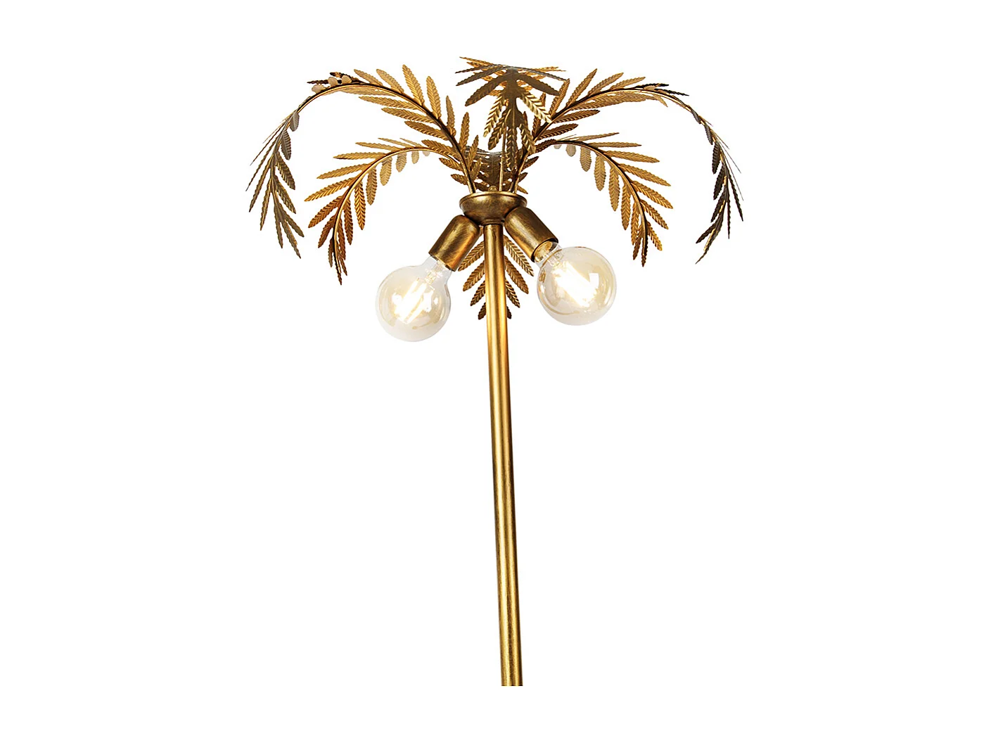 Vintage vloerlamp goud 2-lichts - Botanica