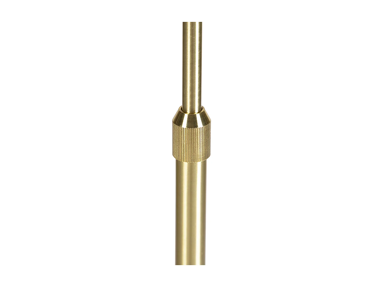 Lampadaire réglable or avec abat-jour brun clair 50 cm - Parte