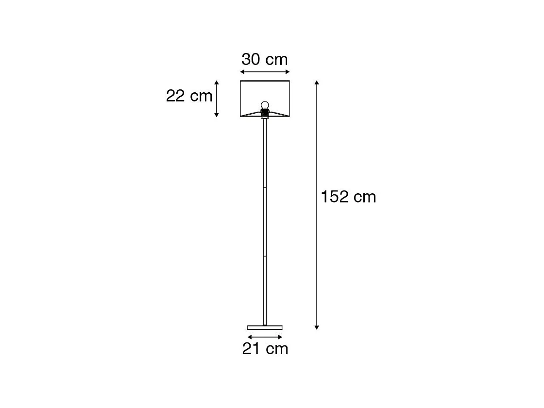 Lampadaire moderne gris - VT 1
