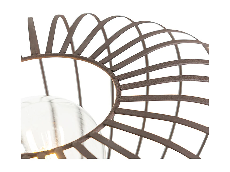 Lampadaire design marron rouille filaire - Johanna
