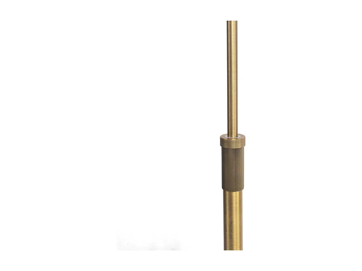 Lampadaire en bronze avec abat-jour blanc et bras réglable - Ladas Deluxe