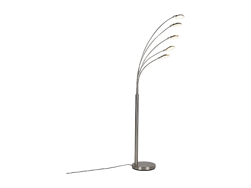 Lampadaire en acier avec LED avec variateur tactile - Sixties Trento