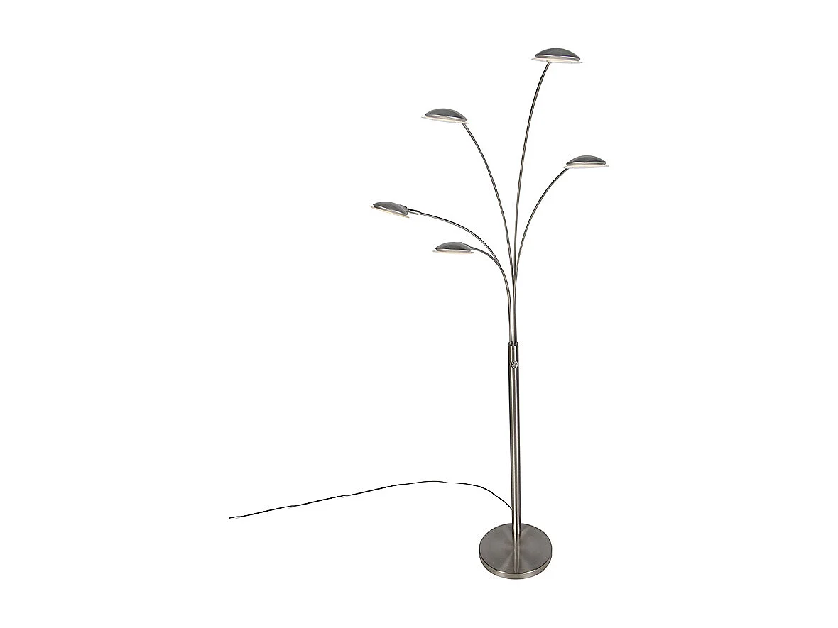 Lampadaire en acier avec LED et variateur tactile - Sixties Trento