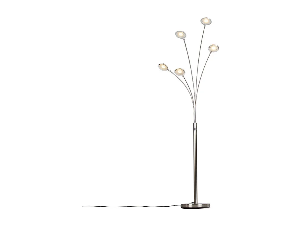 Lampadaire en acier avec LED et variateur tactile - Sixties Trento