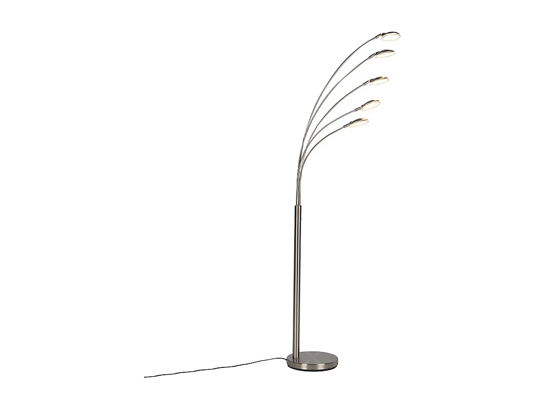Lampadaire en acier avec LED et variateur tactile - Sixties Trento