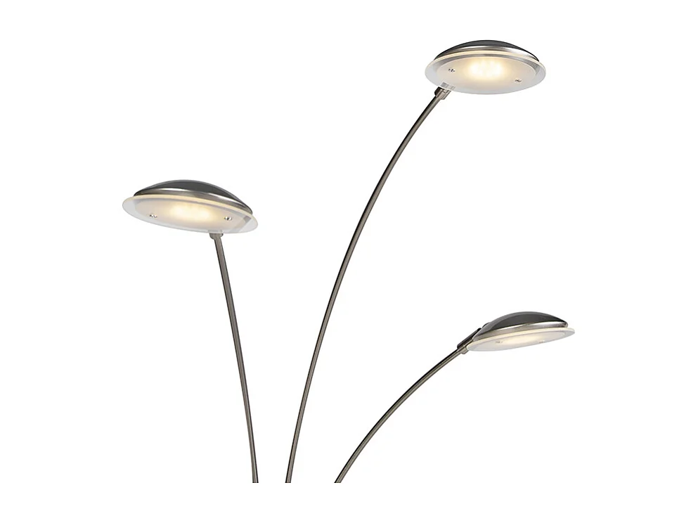 Lampadaire en acier avec LED et variateur tactile - Sixties Trento