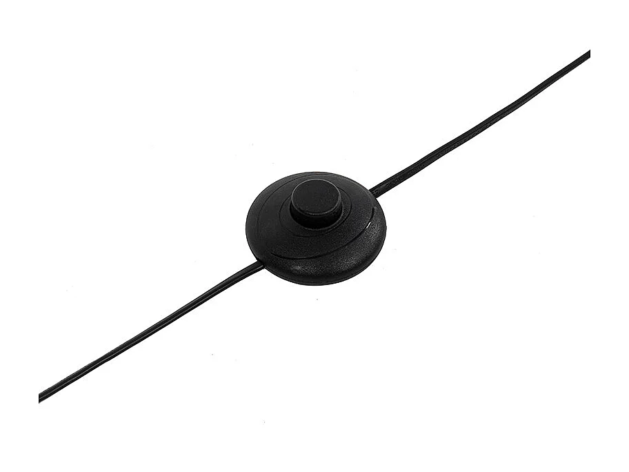 Lampadaire Art Déco noir avec verre fumé - Pallon Mezzi