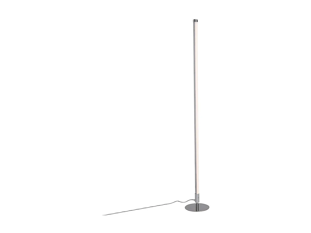 Lot de 2 lampadaires modernes LED chrome - Line-up