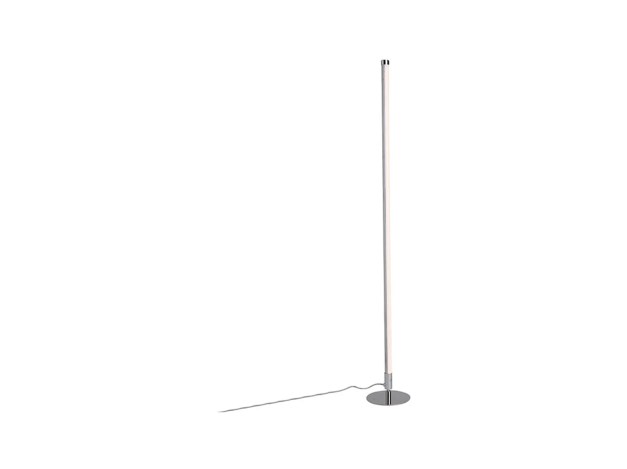 Lot de 2 lampadaires modernes LED chrome - Line-up