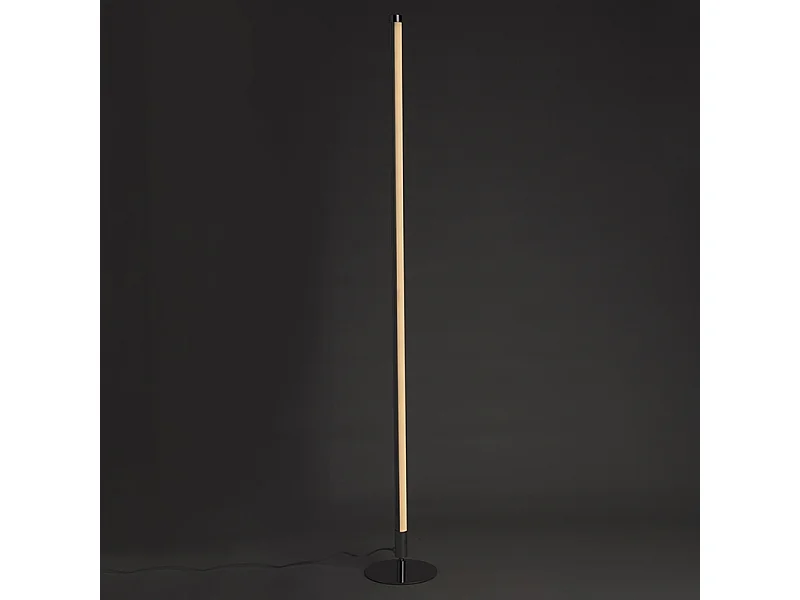 Lot de 2 lampadaires modernes LED chrome - Line-up