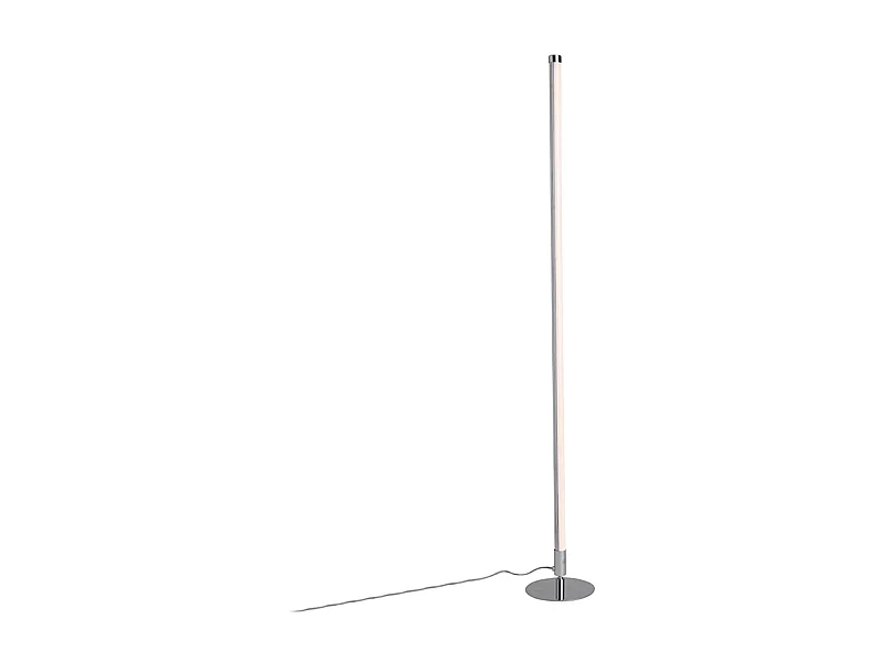 Lot de 2 lampadaires modernes LED chrome - Line-up