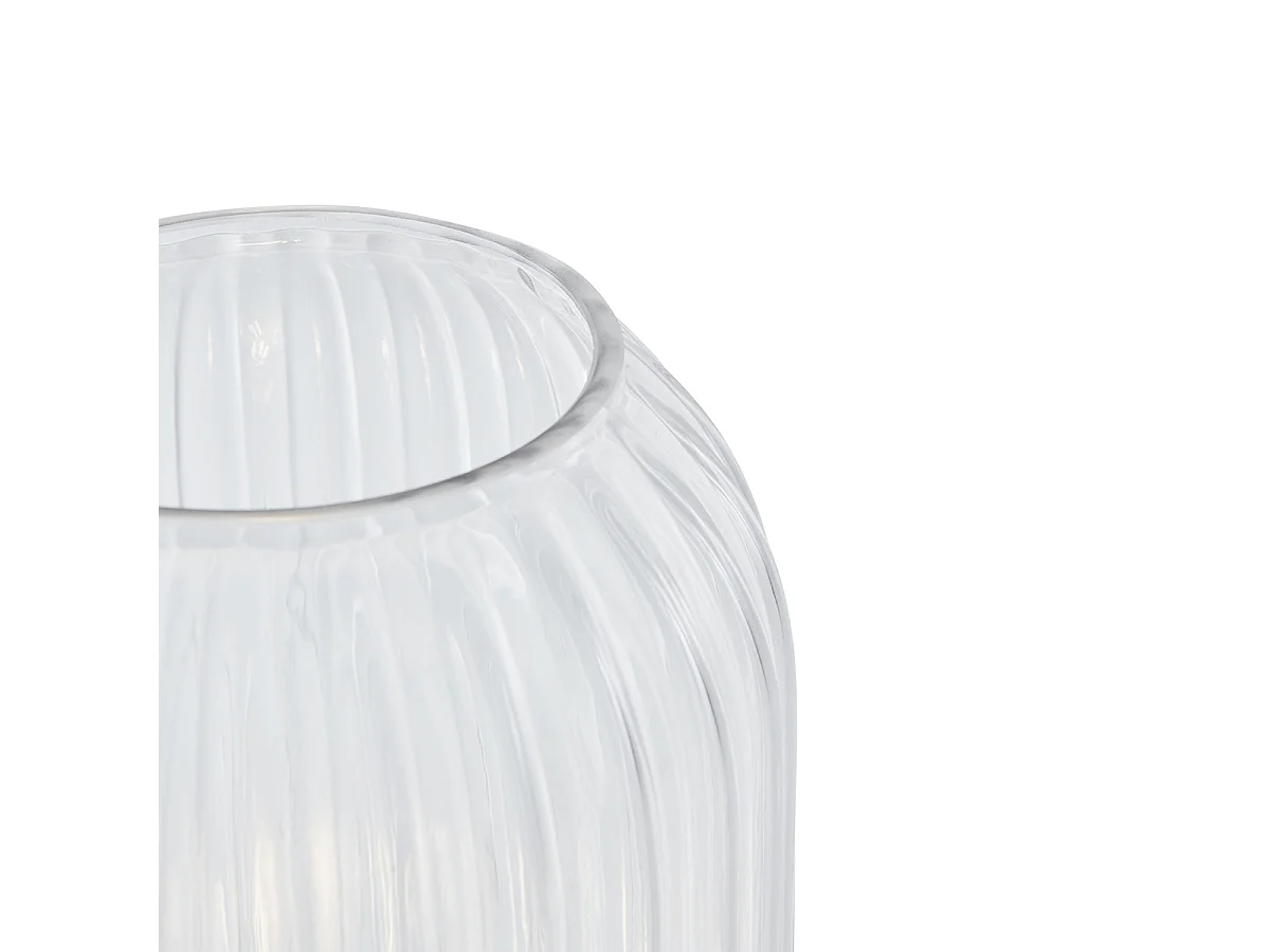 Lampadaire Art Déco en laiton et verre clair 2 lumières - Rid