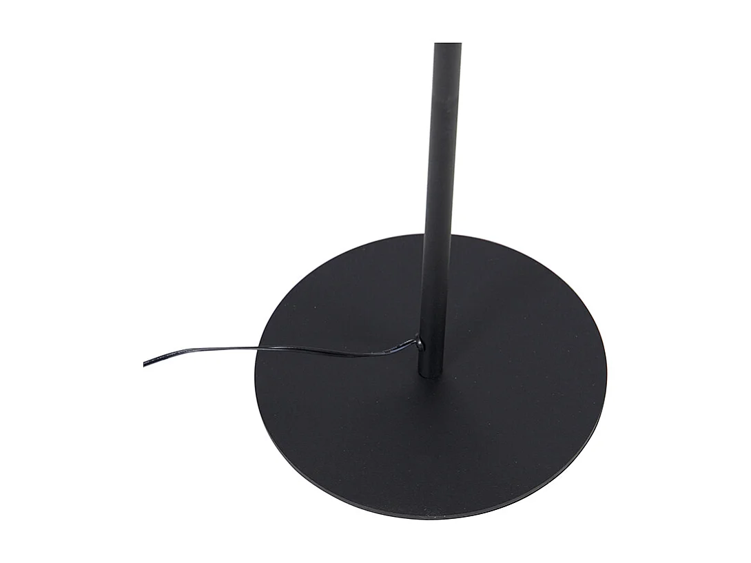 Lampadaire design noir avec LED et variateur tactile - Palka