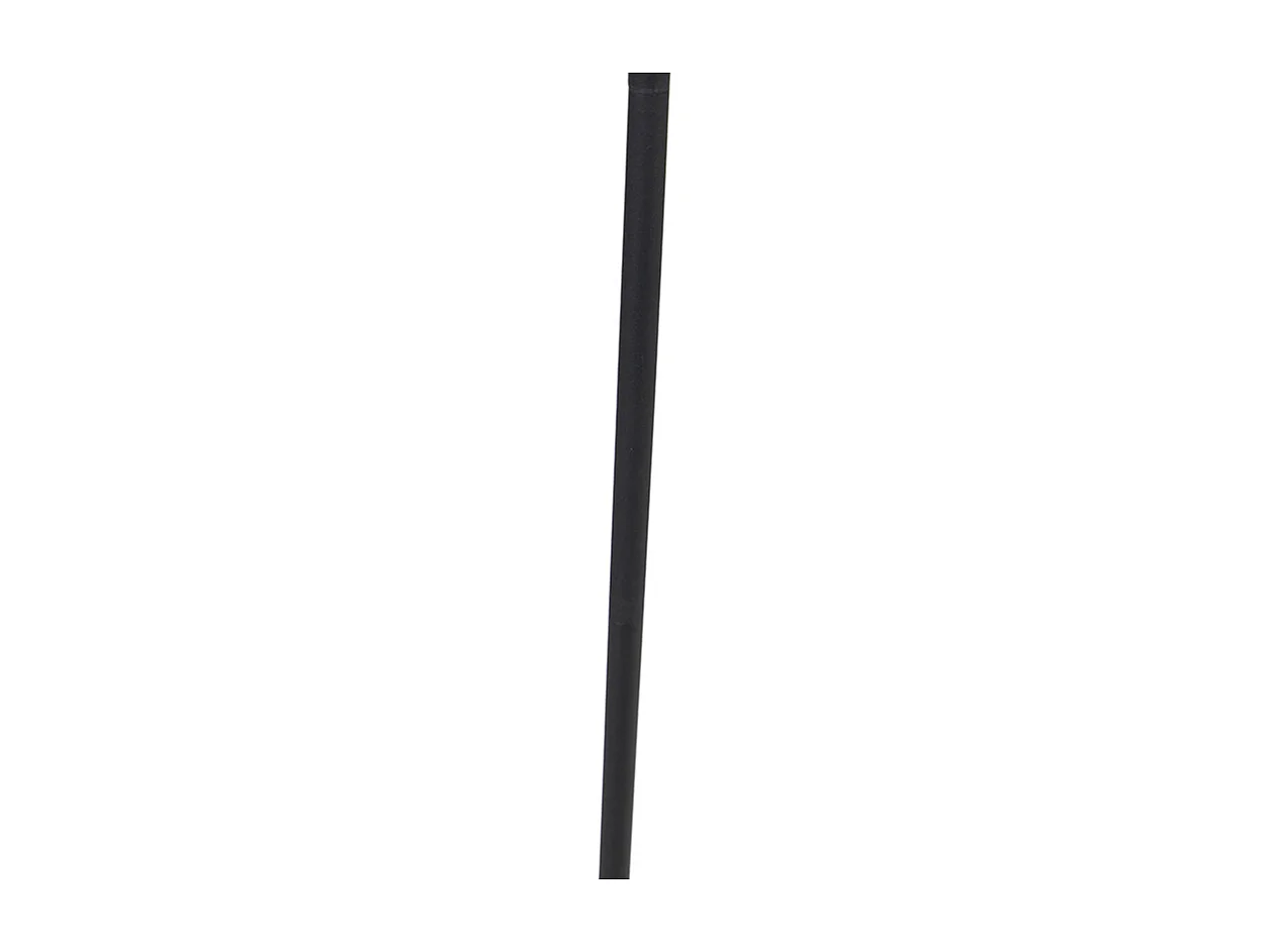 Lampadaire design noir avec LED et variateur tactile - Palka