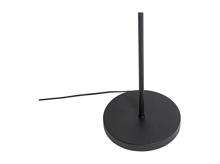 Lampadaire design noir avec or 2 lumières - Stijn