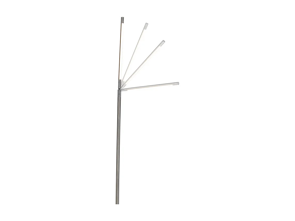 Lampadaire moderne en acier avec LED - Berdien