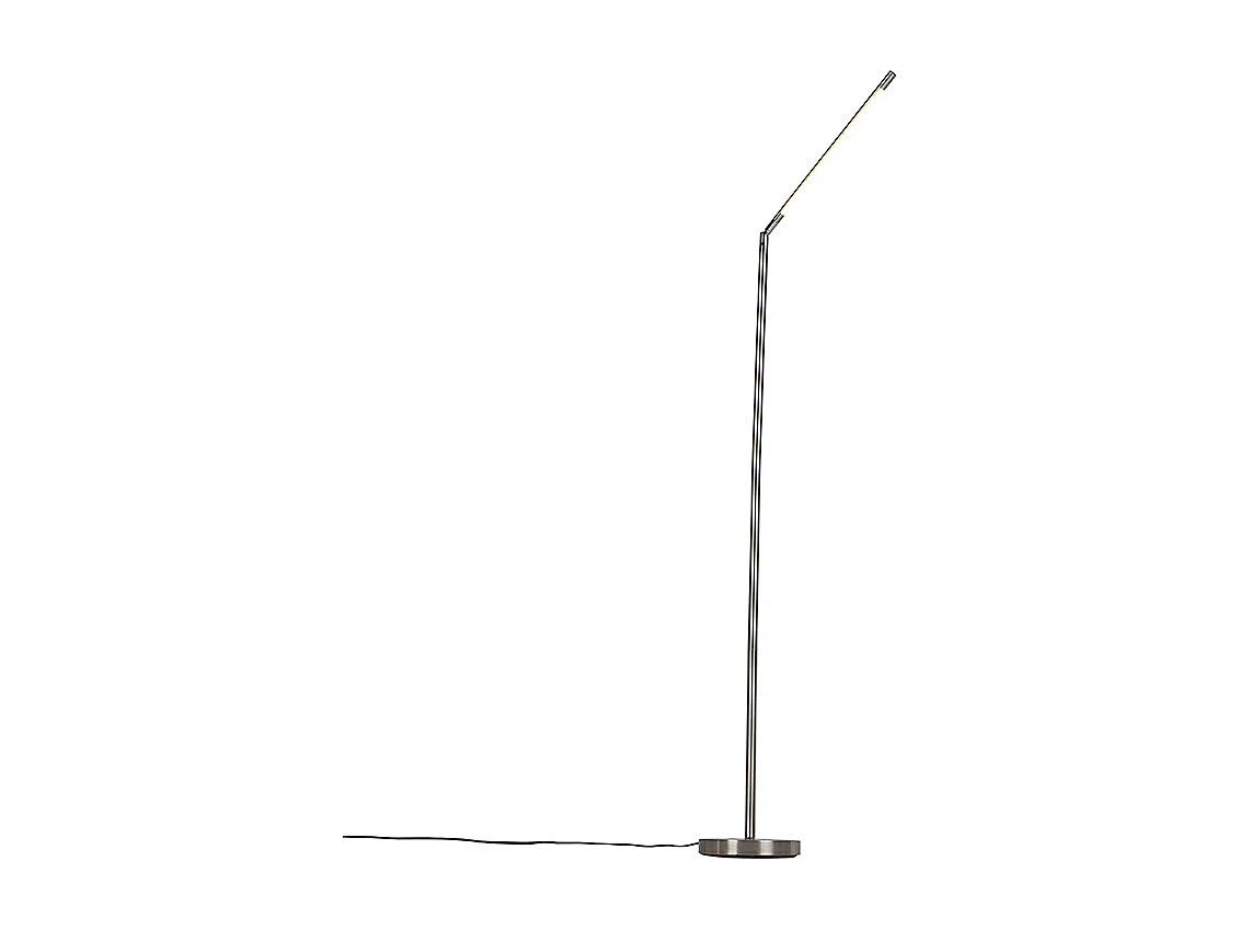 Lampadaire moderne en acier avec LED - Berdien