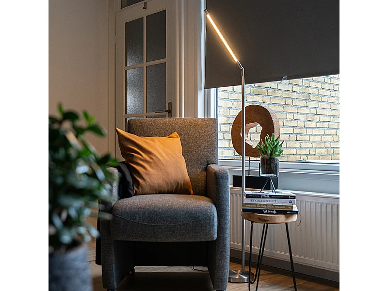 Lampadaire moderne en acier avec LED - Berdien