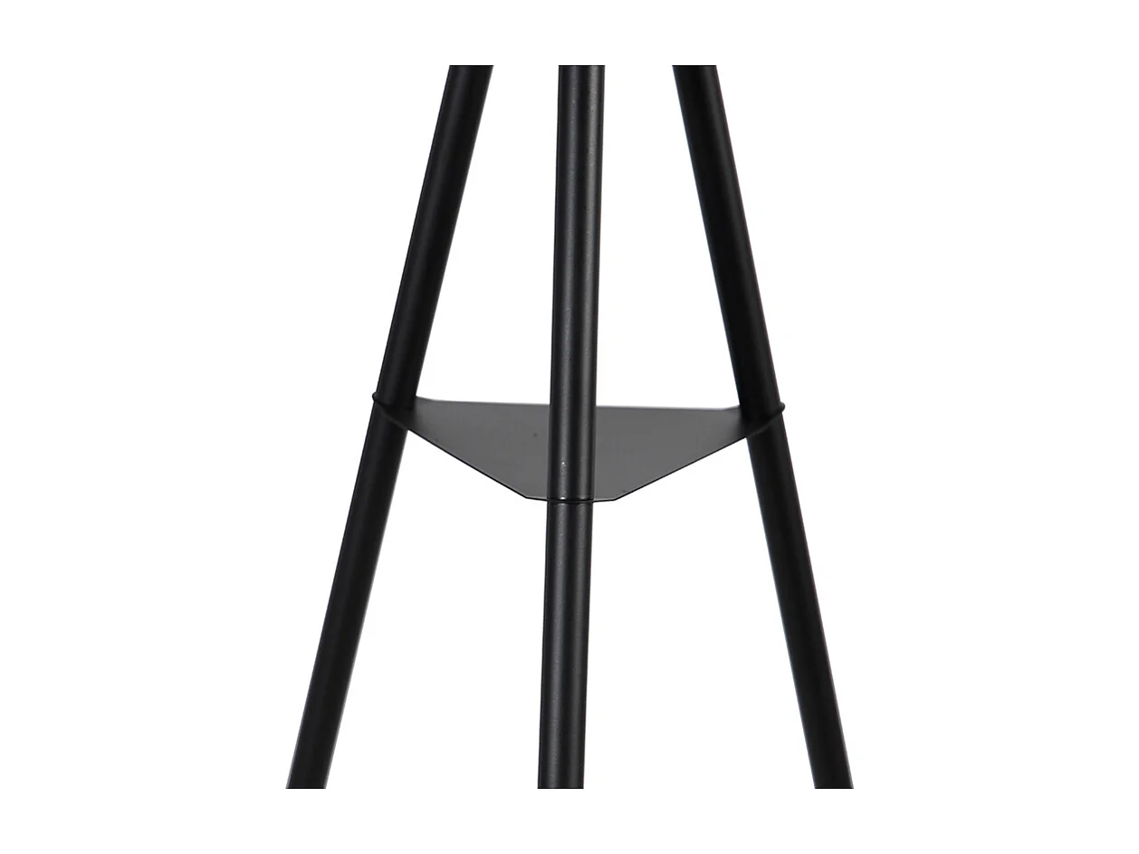 Lampadaire industriel trépied acier noir - Bliss Vefa