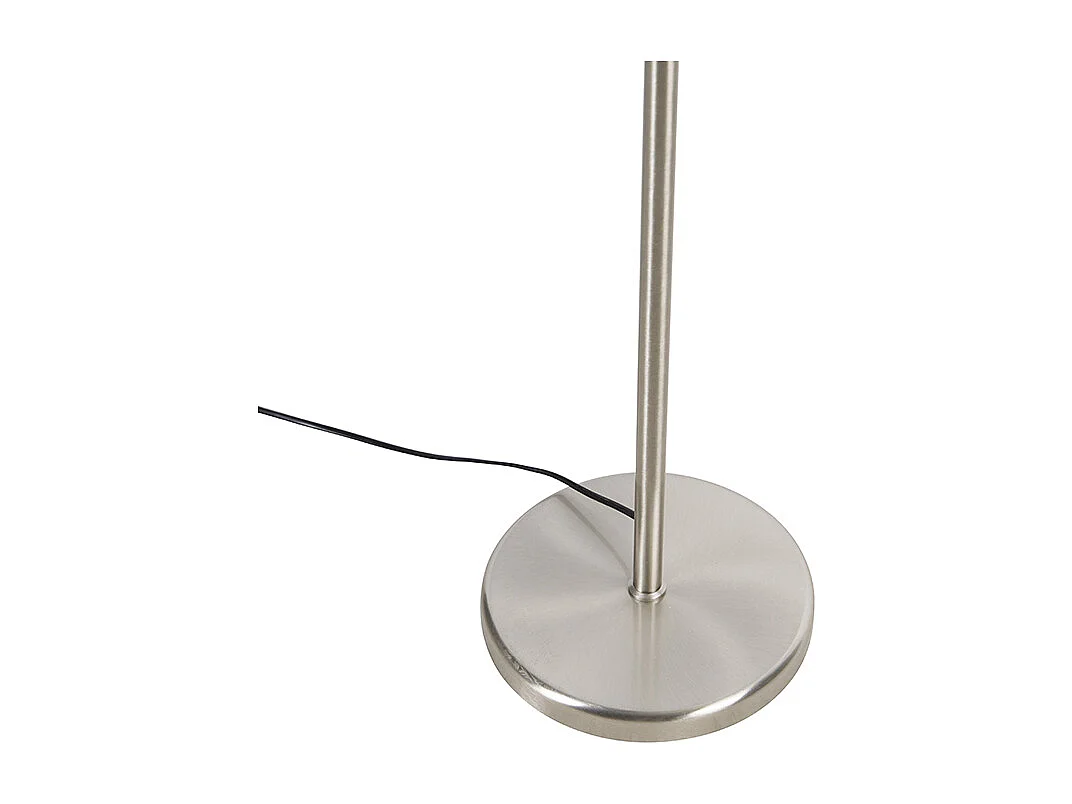 Lampadaire en acier avec abat-jour blanc et bras réglable - Ladas Deluxe