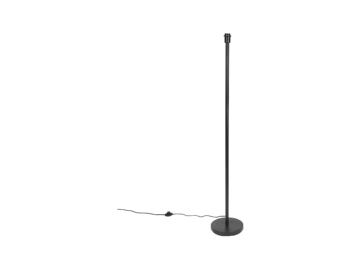 Lampadaire moderne noir sans abat-jour - Simplo