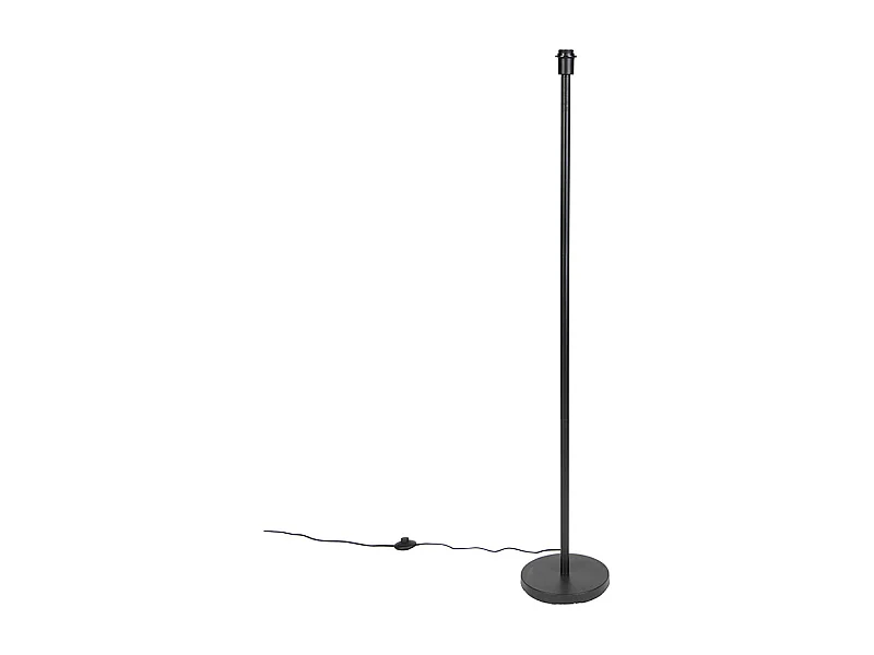 Lampadaire moderne noir sans abat-jour 149 cm - Simplo