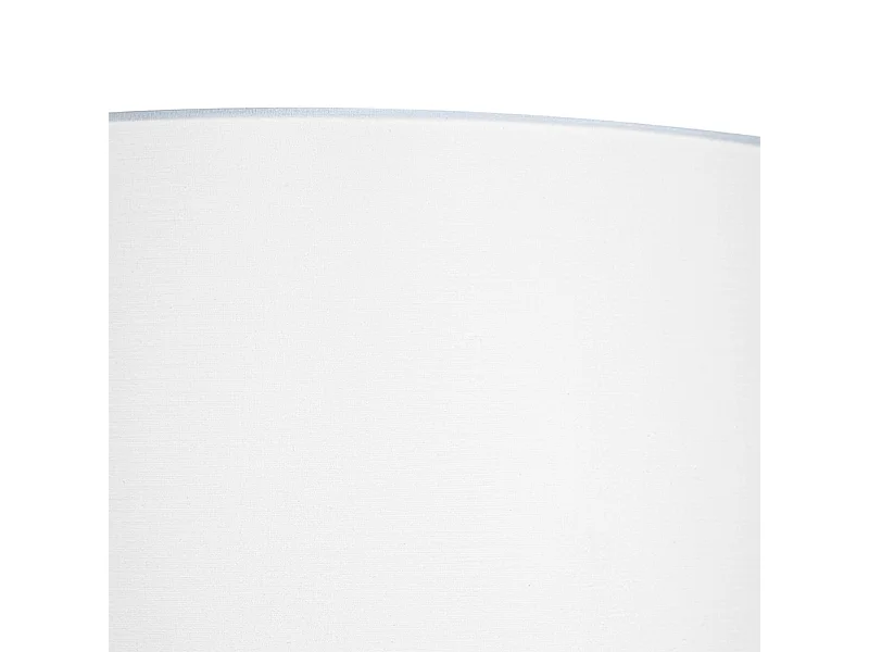 Lampadaire en acier avec abat-jour blanc et liseuse - Jelena