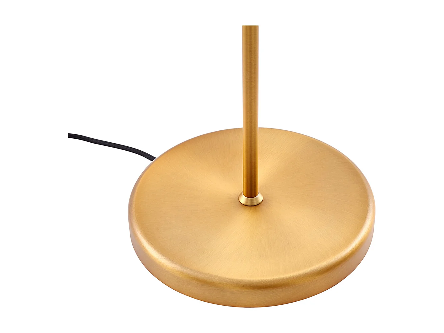 Lampadaire bronze avec abat-jour blanc et liseuse réglable - Ladas