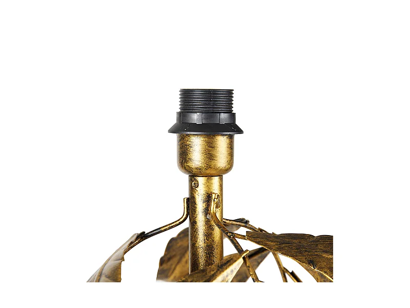 Lampadaire vintage or antique 32 cm sans abat-jour - Tilleul