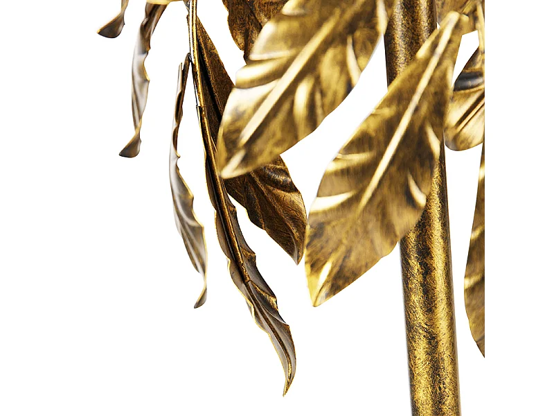 Lampadaire vintage or antique 32 cm sans abat-jour - Tilleul