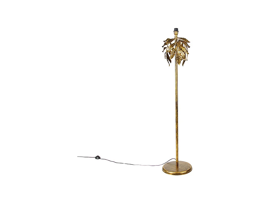 Lampadaire vintage or antique 32 cm sans abat-jour - Tilleul