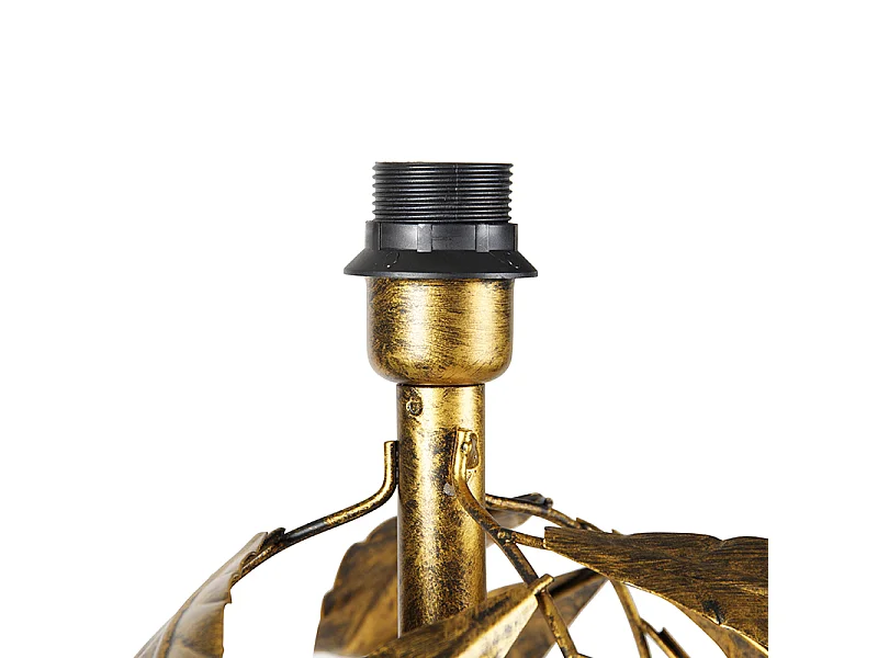 Lampadaire vintage or antique 30 cm sans abat-jour - Linden