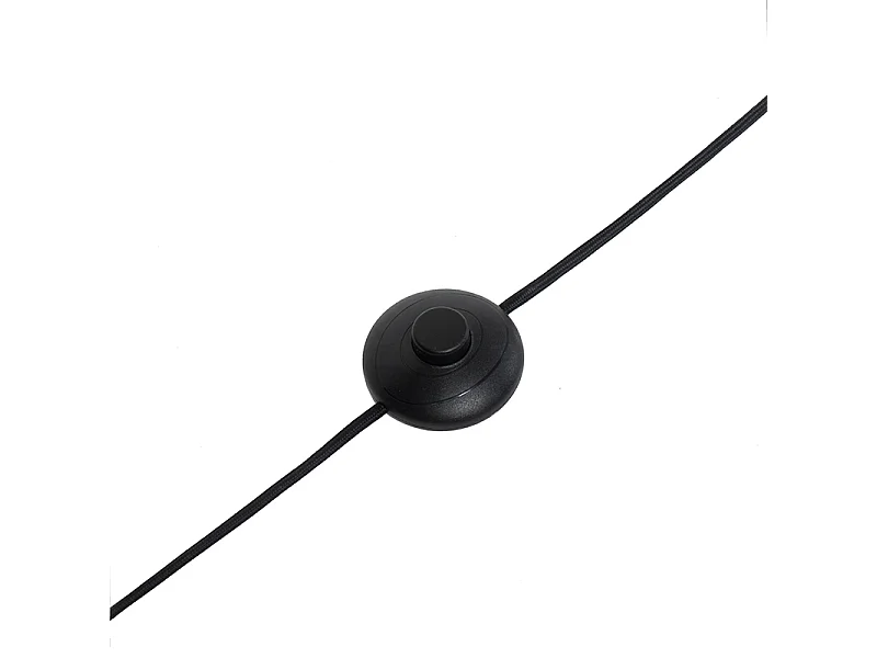 Lampadaire moderne noir 5 lumières avec verre fumé - Athènes