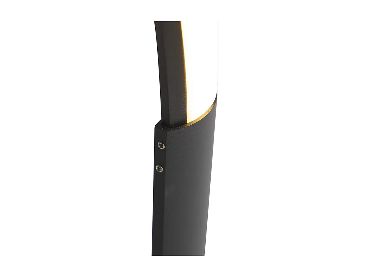 Lampadaire design noir avec LED et variateur - Twisted
