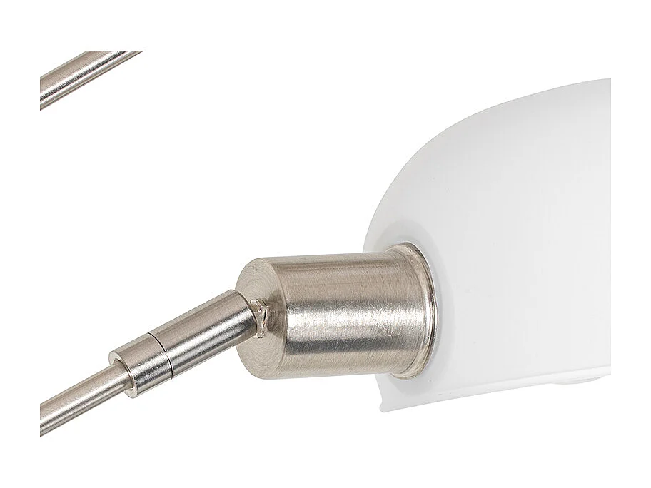 Lampadaire design en acier avec verre opale 5 lumières - Sixties Marmo