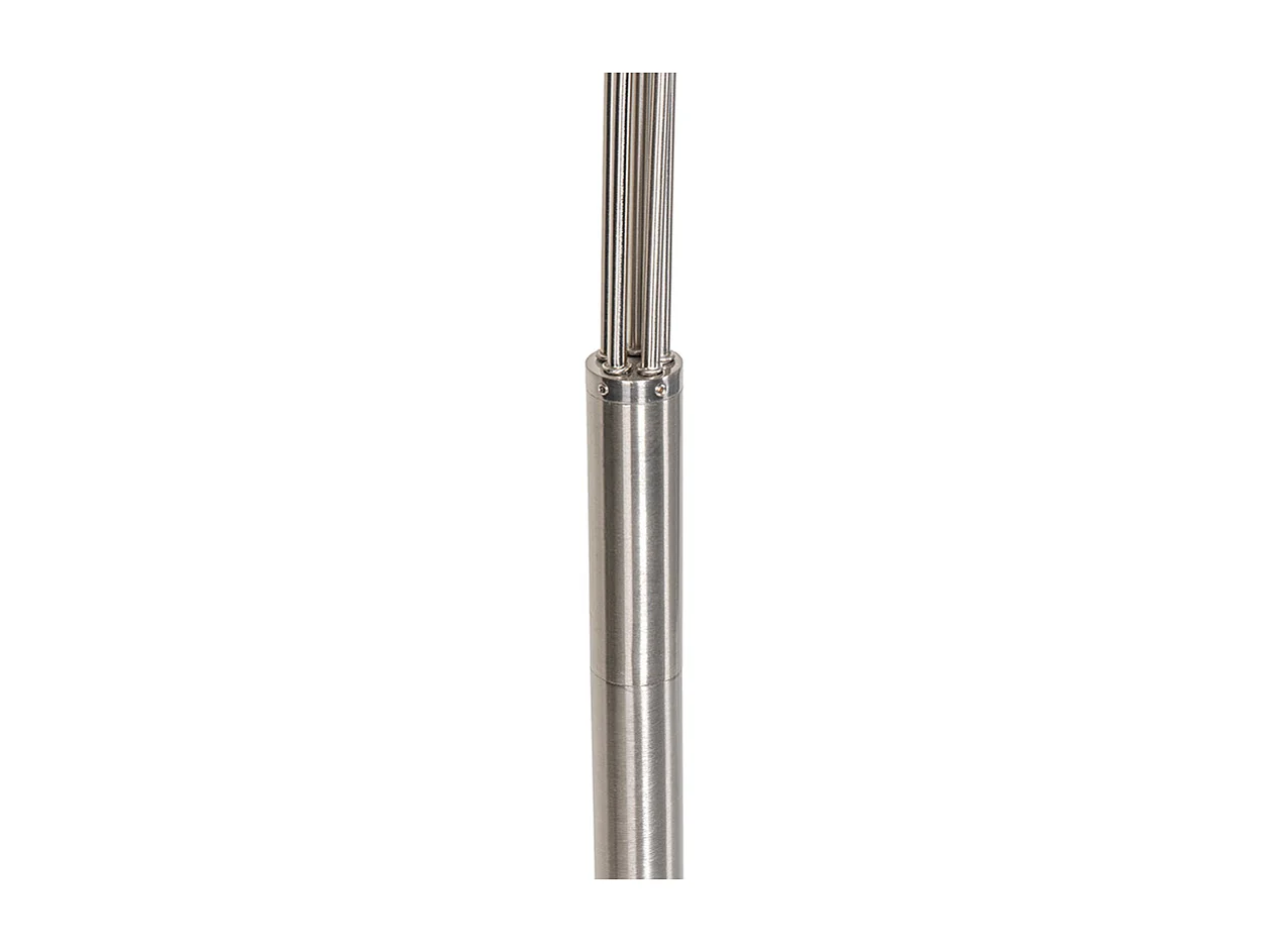 Lampadaire design en acier avec verre opale 5 lumières - Sixties Marmo