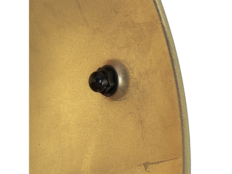 Lampadaire noir avec trépied orientable or 42 cm - Magnax