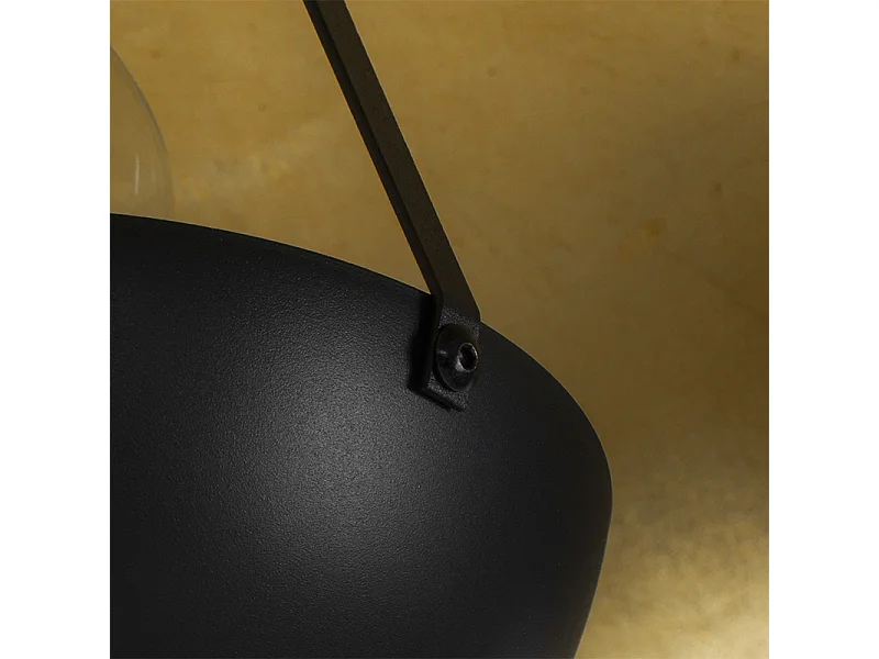 Lampadaire noir avec or 42 cm trépied réglable - Magnax