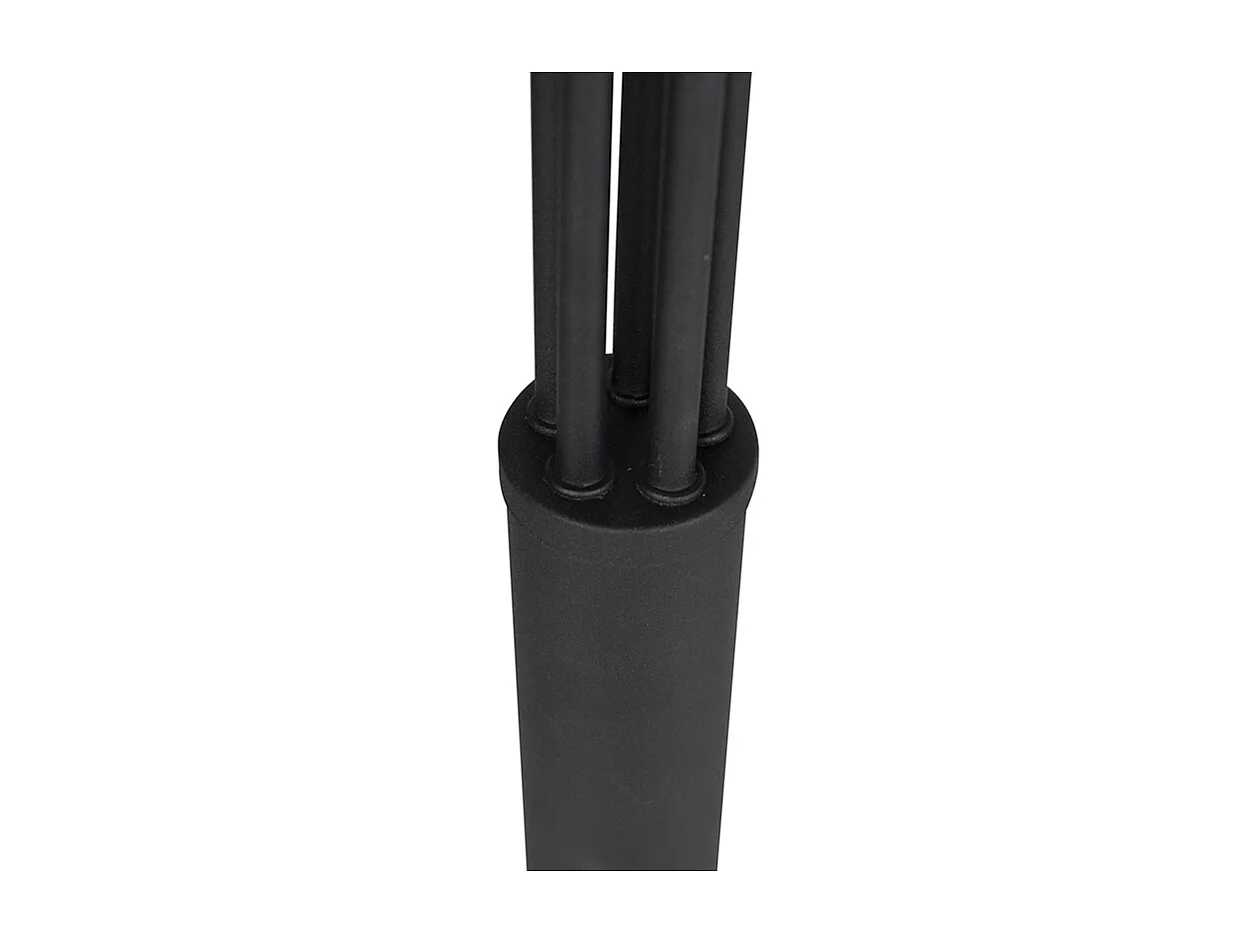Lampadaire design noir 5 lumières - Sixties Marmo