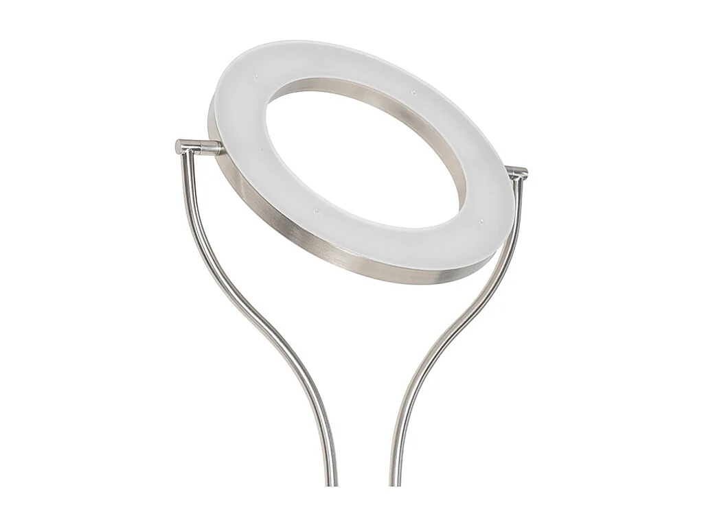 Lampadaire moderne en acier avec bras de lecture avec LED et variateur - Divo