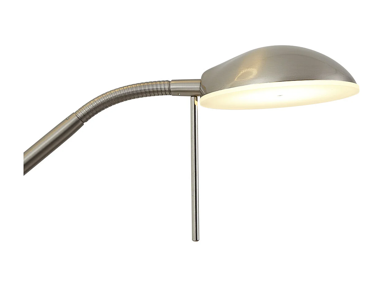 Lampadaire moderne en acier avec bras de lecture avec LED et variateur - Divo