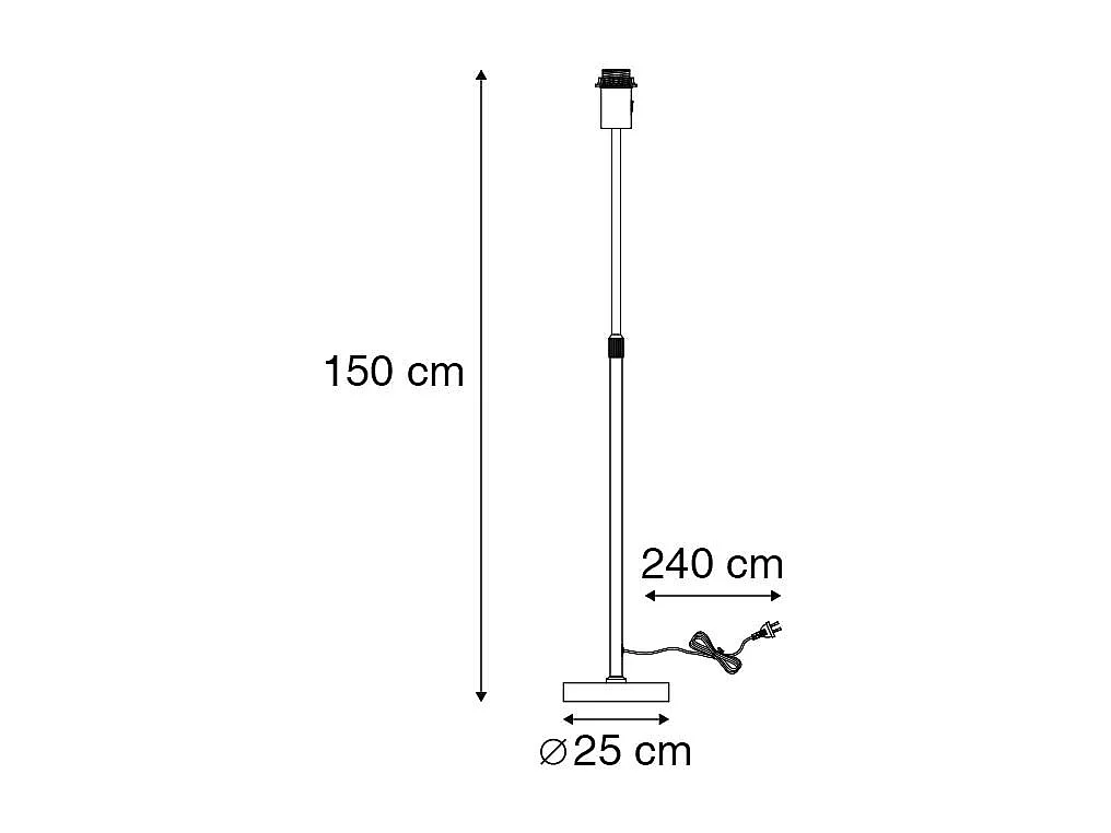 Lampadaire en acier réglable - Parte