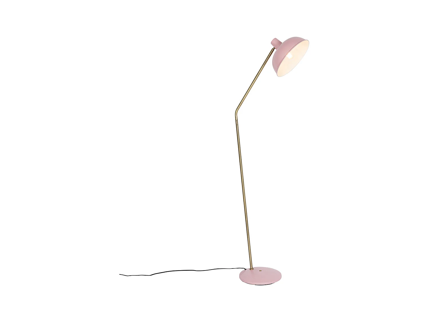 Lampadaire rétro rose et bronze - Milou