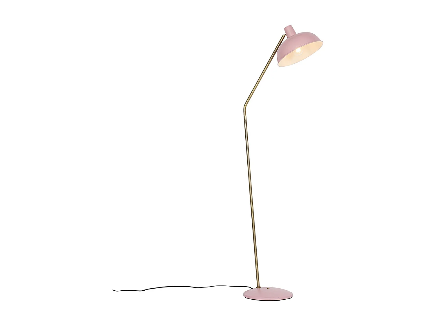 Lampadaire rétro rose avec bronze - Milou