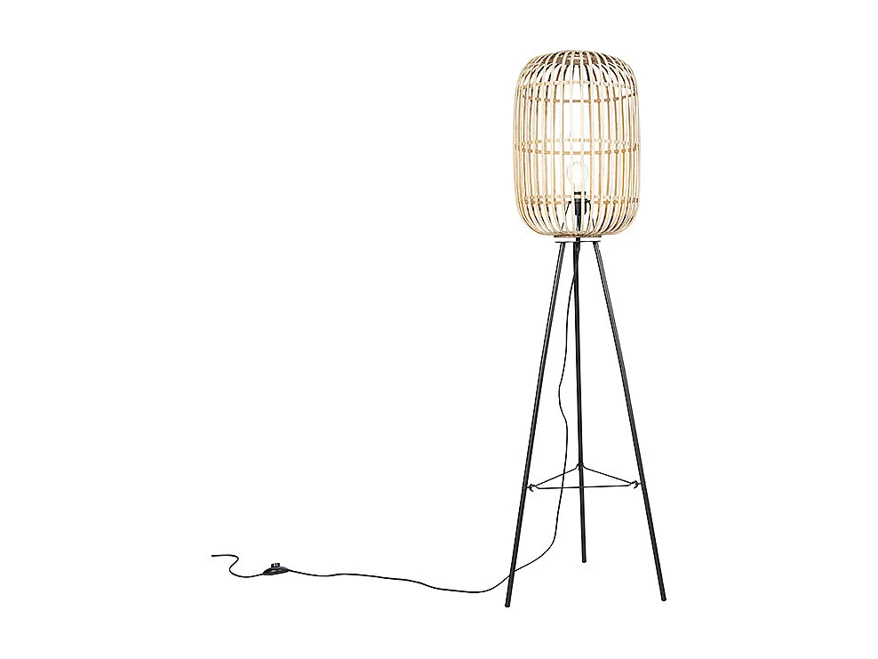 Lampadaire rustique en rotin - Manille