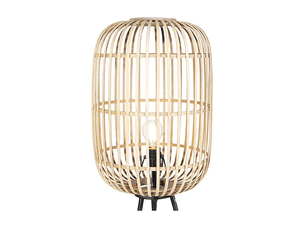 Lampadaire rustique en rotin - Manille