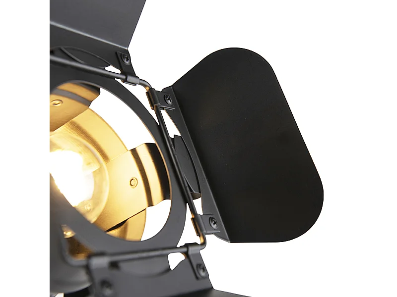 Lampadaire industriel noir inclinable - Movie